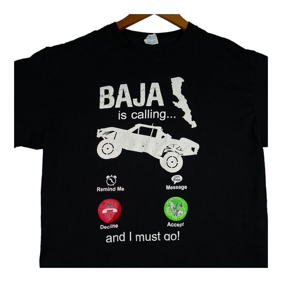 Baja Is Calling Off Road 400 Miles 2021 Ensenada BC Black Truck Race Rare sz L - Picture 3 of 5